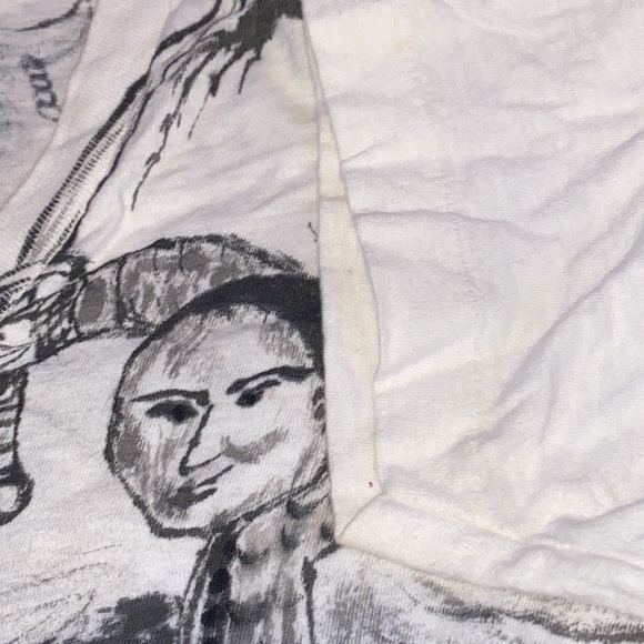 Vintage 80s Hand Drawn Kung-Fu legends T-shirt. Size L. See measurements - Picture 6 of 12